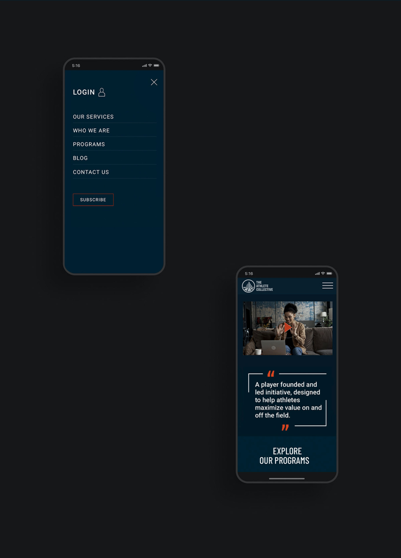 athlete collective mobile display