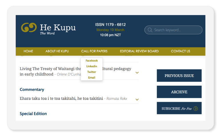 new website with hekupu iPad